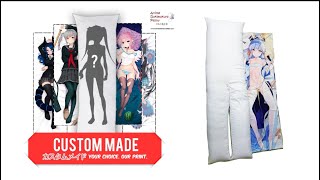 Steps for Custom Made 2-Leg Anime Dakimakura Pillow Cover