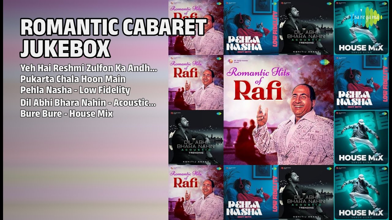 रोमांटिक कैबरे ज्यूकबॉक्स | Asha Bhosle Songs | Yeh Hai Reshmi Zulfon Ka Andhera Live