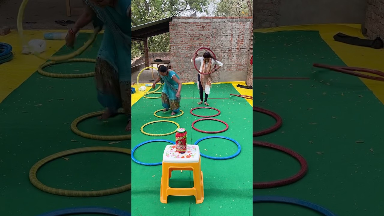 Amazing fast collect the tyre funny family challenge✅ 