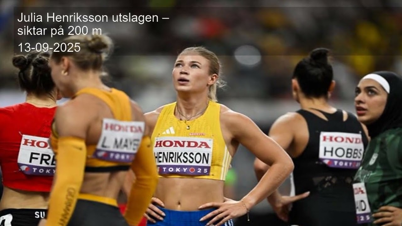 Julia Henriksson utslagen – siktar på 200 m