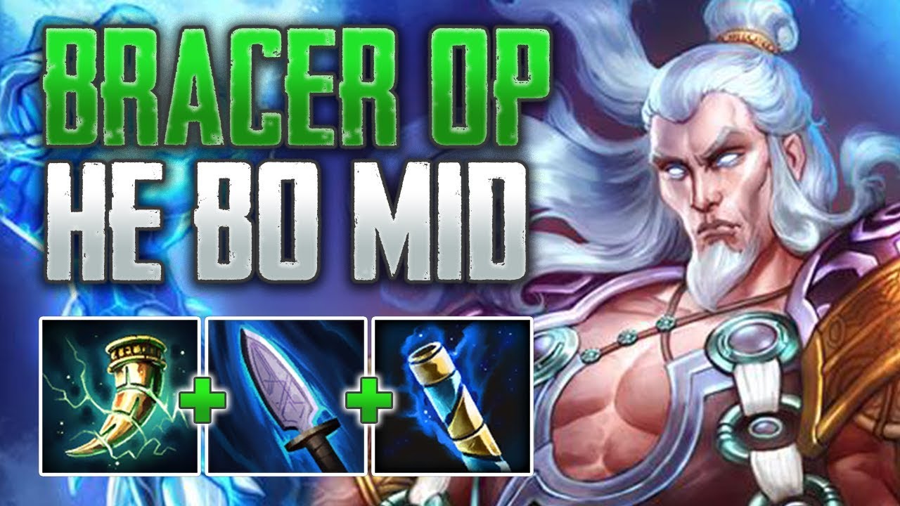 BRACER UPGRADE STRATS! He Bo Mid Gameplay (SMITE Conquest)