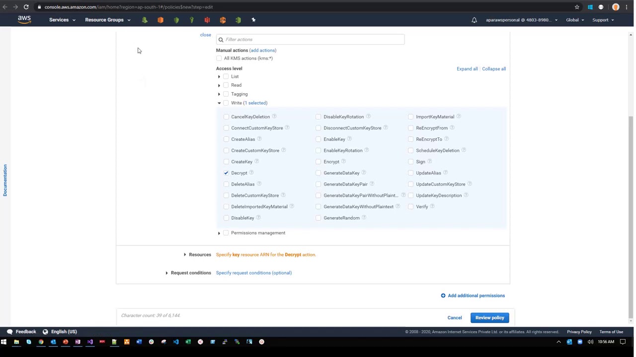 Achieve public key cryptography using AWS KMS Asymmetric key pair and ...