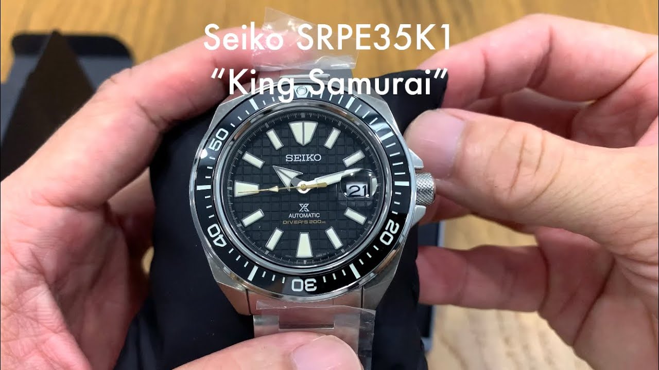 Unboxing the Seiko SRPE35K1 King Samurai - YouTube