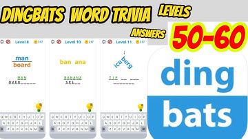Dingbats - Word Trivia - Game All Levels 51 - 60 Hardest Puzzle Solved Complete Gameplay IOS/Andriod
