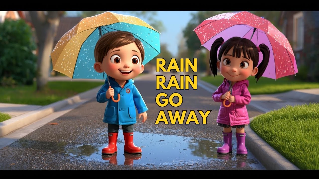 Rain, Rain, Go Away Nursery Rhyme for Kids & Toddlers