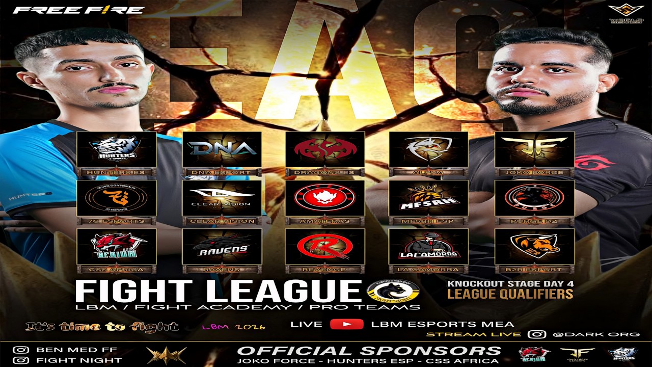 𝐅𝐈𝐆𝐇𝐓 𝐋𝐄𝐀𝐆𝐔𝐄 /// ᴘʀᴏ ᴛᴇᴀᴍꜱKNOCKOUT SATGE DAY 4