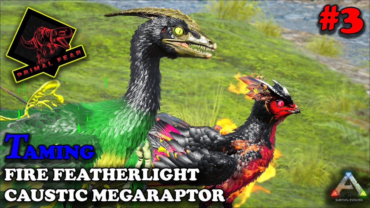 ARK TAMIL | MEGARAPTOR & FEATHERLIGHT TAMING & ELEMENTAL EGGS | ARK ...