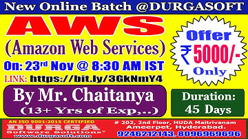 AWS (Amazon Web Services) Online Training @ DURGASOFT