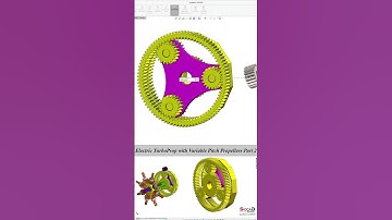 Solidworks Tutorial - Electric TurboProp with Variable Pitch Propellers Part 2 - Gearbox