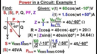 electrical engineering: ch 12 ac power (41 of 58) power in a circuit: ex 1