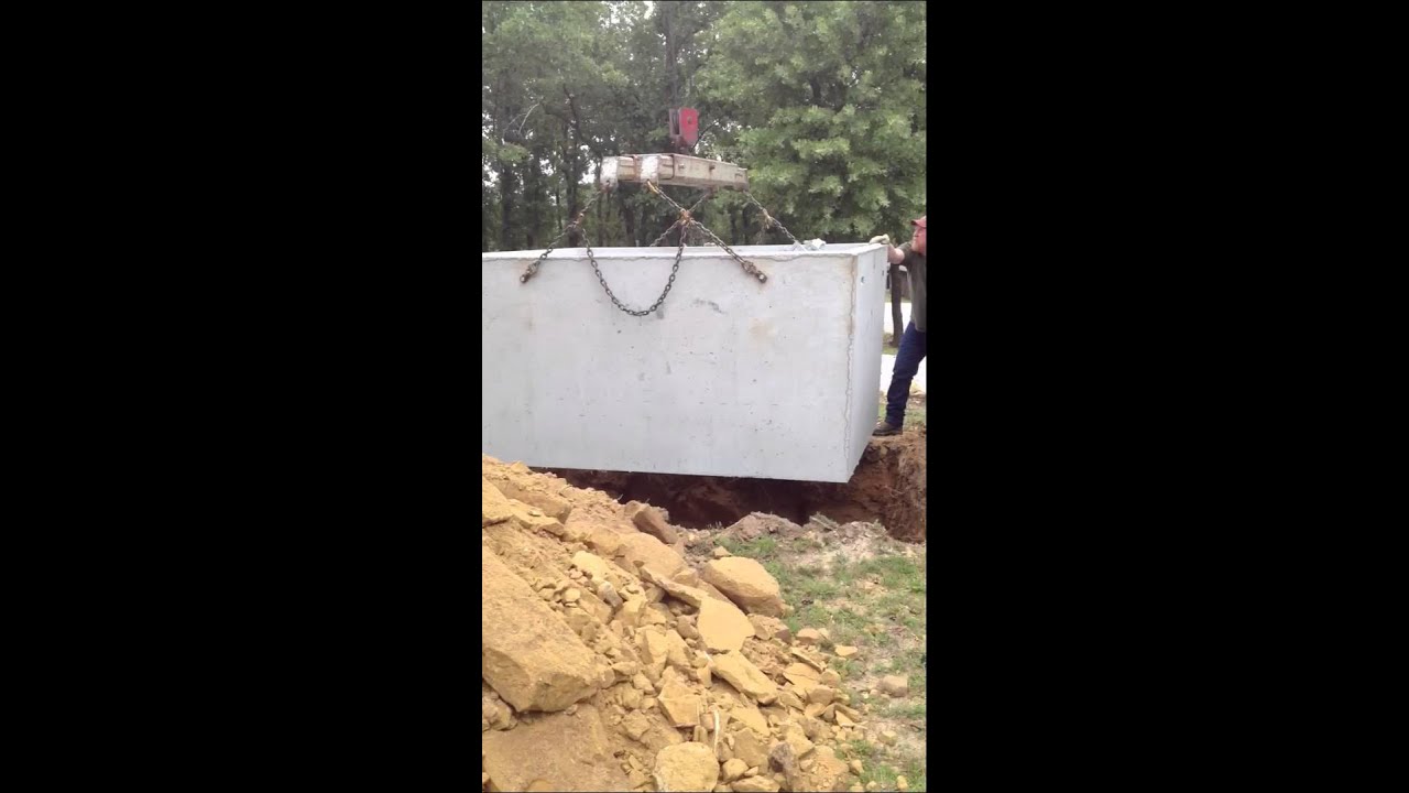 Precast Storm Shelter Installation Youtube