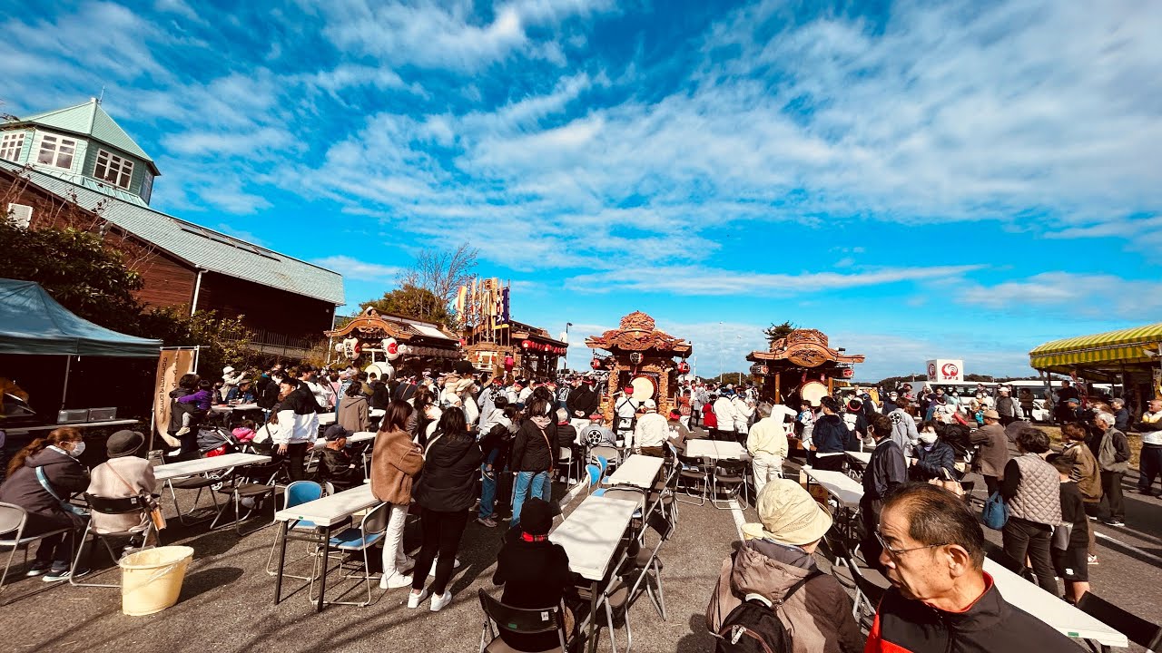 2023 富浦琵琶倶楽部30周年記念　岡屋台　北浜神明丸　西濱屋台　青木屋台　岡天満宮　西濱熊野神社