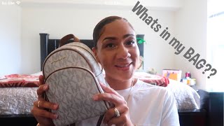 WHATS IN MY BAG | MICHAEL KORS MINI BACKPACK