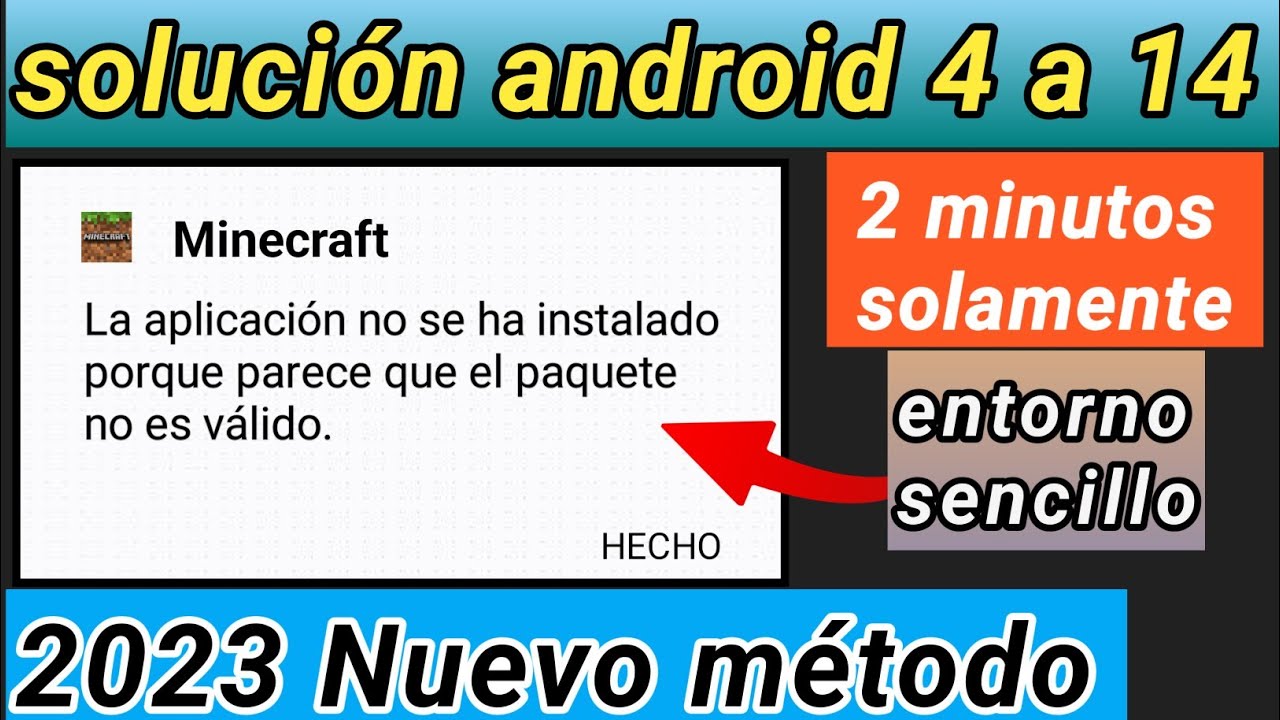 como arreglar No se instaló la app porque parece que el paquete no es ...