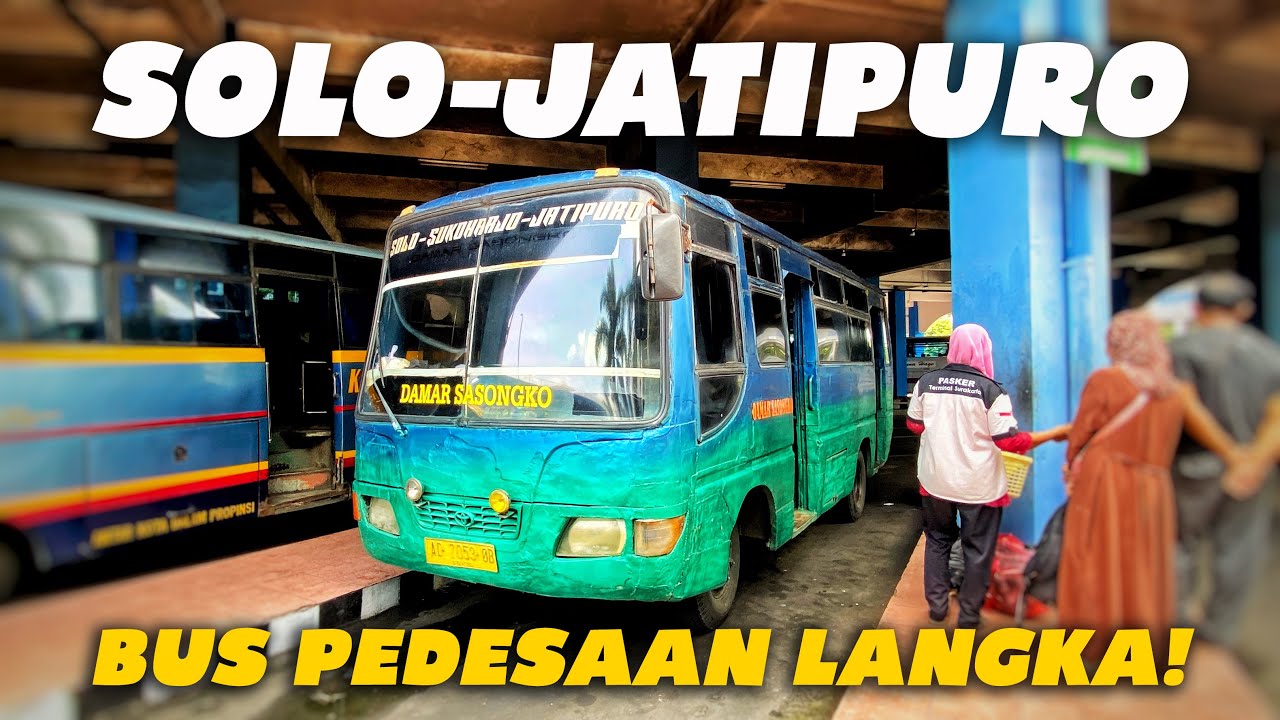 Suasana Hujan Sore di Pelosok Desa Bersama Bus DAMAR SASONGKO, Syahdu! Naik Bus Tua yang Bersahaja..