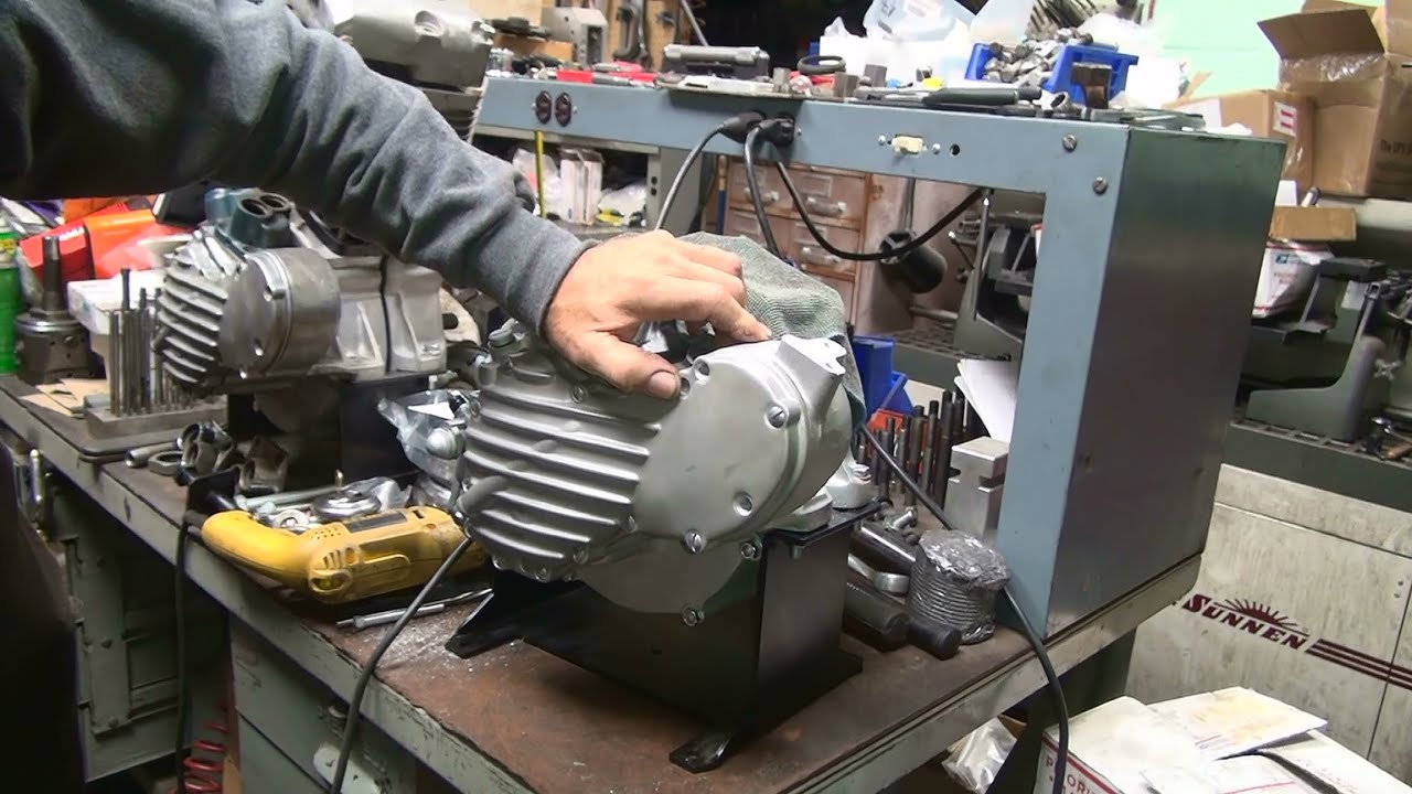 197 1961 FL 74ci std panhead s&s evo lifter conversion install motor