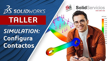 SOLIDWORKS SIMULATION TALLER  ➤ Interacciones entre Componentes / Configuración de Contactos