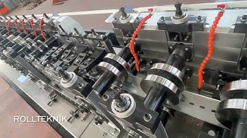 ROLLFORM - ROLLTEKNİK ROLL FORMING LINE  V22 (62x41 41X41 41x21 C STRUT PROFILE ROLL FORMING LINE)