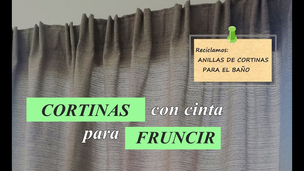 Cortinas con cinta de frunce 