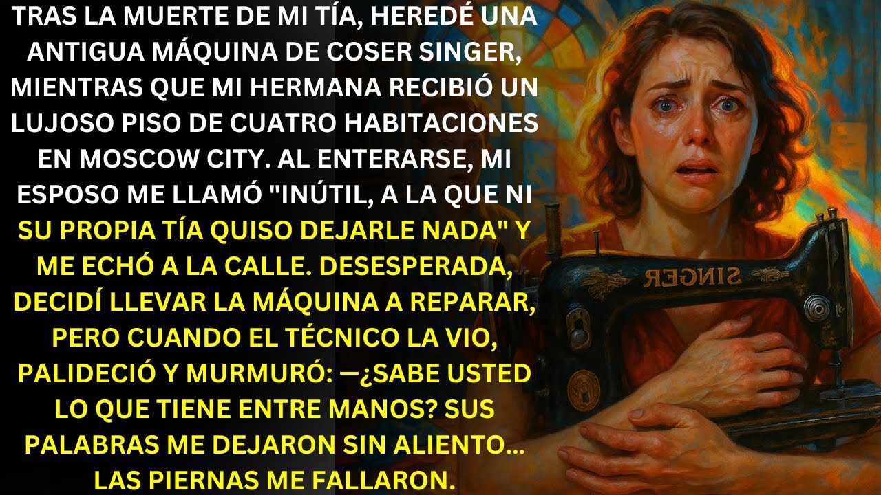 HEREDÉ UNA VIEJA MÁQUINA DE COSER SINGER Y MI HERMANA, UN PISO DE 4 HABITACIONES EN MOSCÚ.