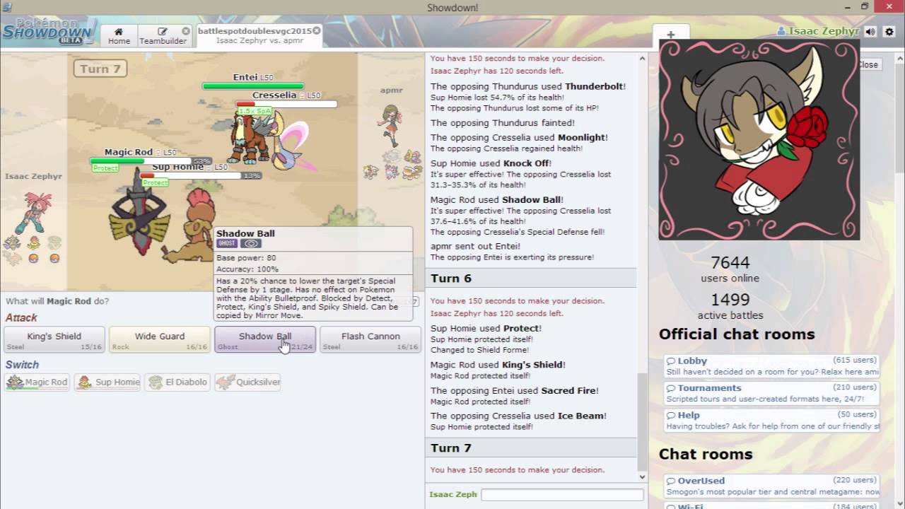 Pokemon Showdown: Battle Spot Doubles VGC 2015 Team