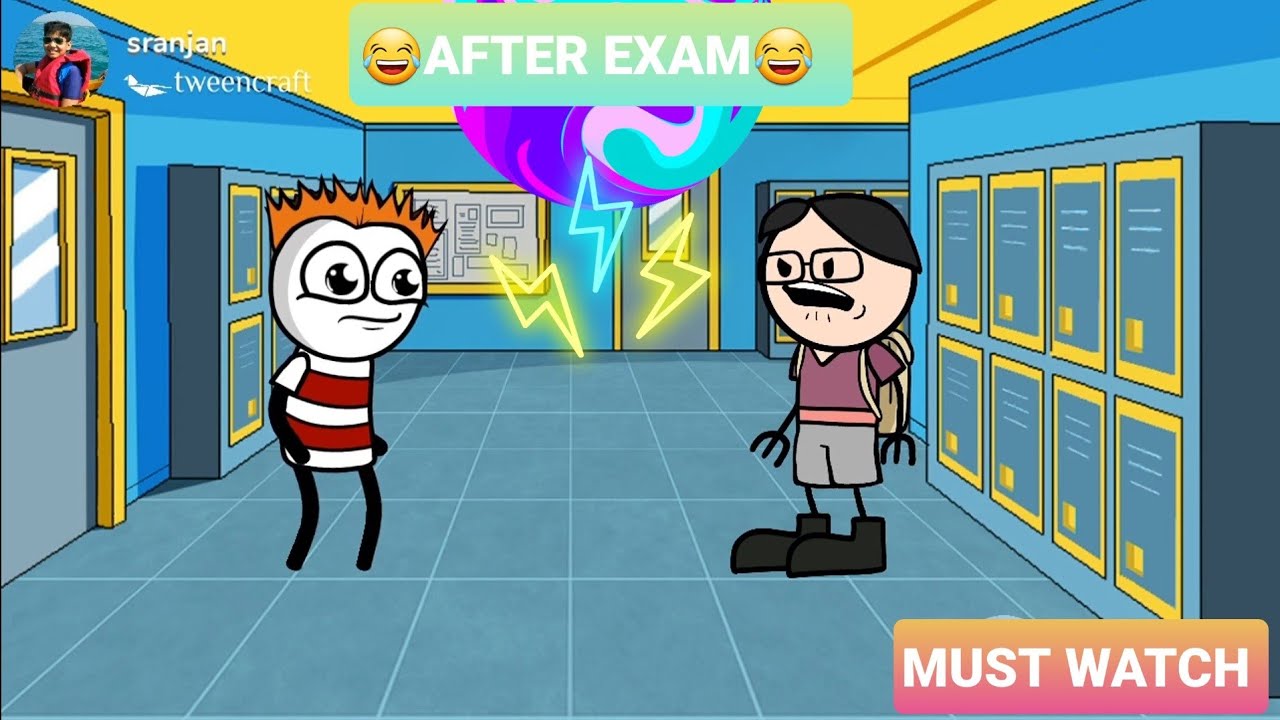 Shaurya Ranjan 😂AFTER EXAM | ANIMATED JOKES| TWEENCRAFT | SHAURYA RANJAN| SHASHI ...