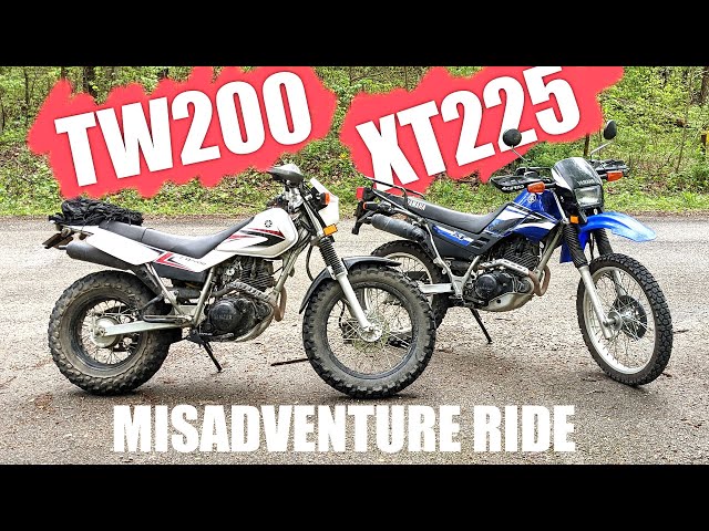 XT225 TW200 Dual Sport Misadventure Ride - YouTube
