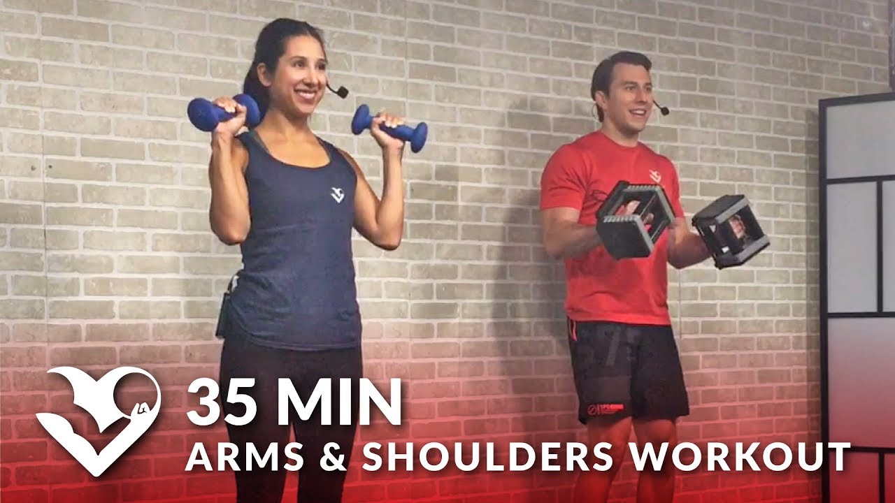 35 Minute Arms and Shoulder Workout at Home for Women ...