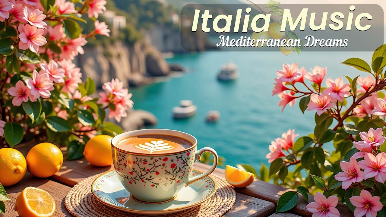 🎵Italian Music 🎵 Breakfast in Positano | Amalfi Coast Relaxing Vibes