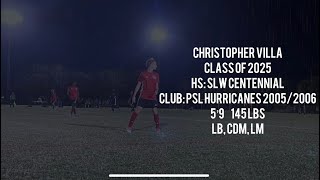 Christopher Villa Soccer Highlight tape 2023 2024