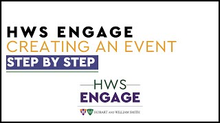 HWS Engage: Creating an Event