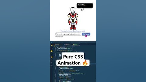 Make Papyrus Smile CAPTCHA CSS Animation