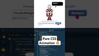Make Papyrus Smile CAPTCHA CSS Animation