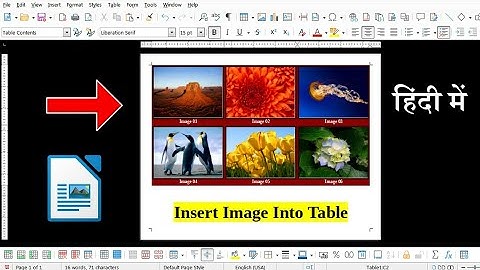 Libreoffice writer Tutorial |How to Insert Images Into Libreoffice writer Document Table 🔥🔥🔥