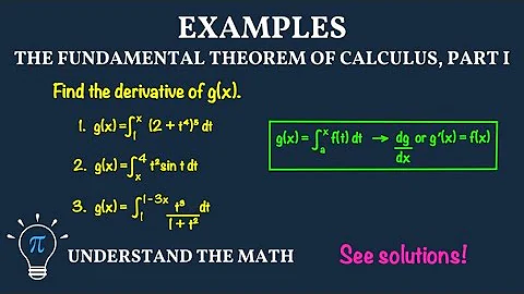 Examples Using the Fundamental Theorem of Calculus, Part 1 | Differentiating Functions