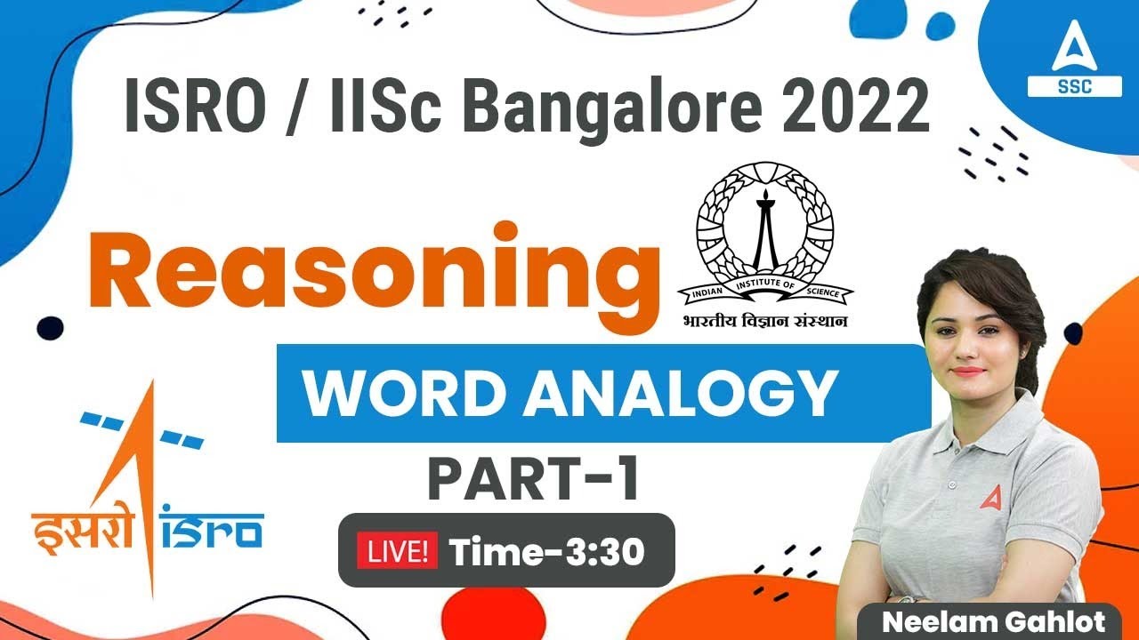 isro-recruitment-2022-iisc-bangalore-reasoning-by-neelam-gahlot