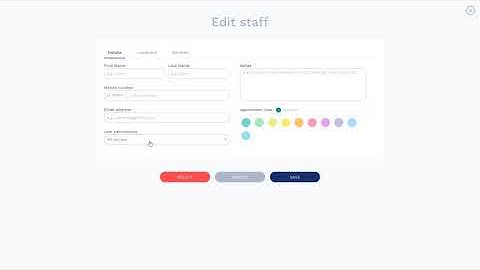 Adjust Staff Permissions - Free Appointment Scheduling Software Plandok.com