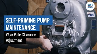Self-Priming Pump Maintenance | Wear Plate Clearance Adjustment