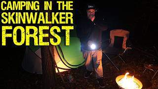 Something CAME TO MY CAMPSITE - Terrifying night in the SKINWALKER FOREST!