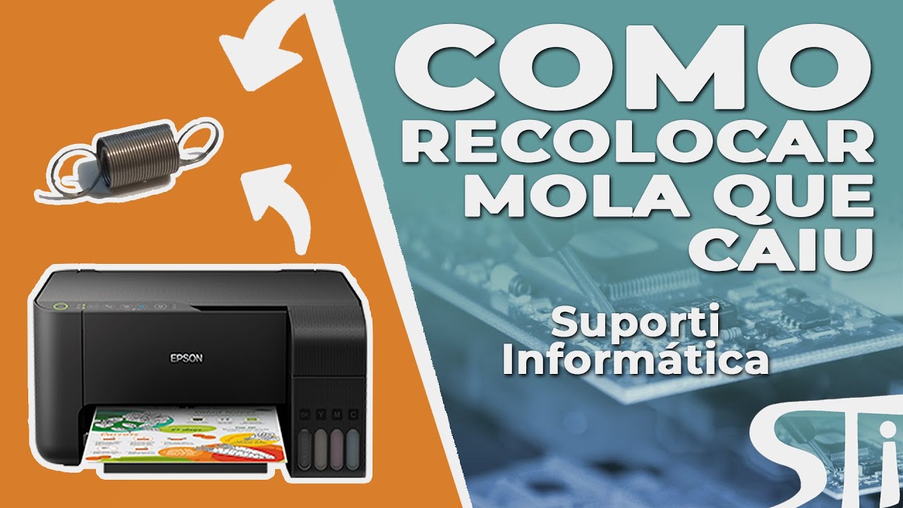 COMO RECOLOCAR MOLA QUE FICA EM BAIXO DA GUIA DE FOLHA | EPSON L3150