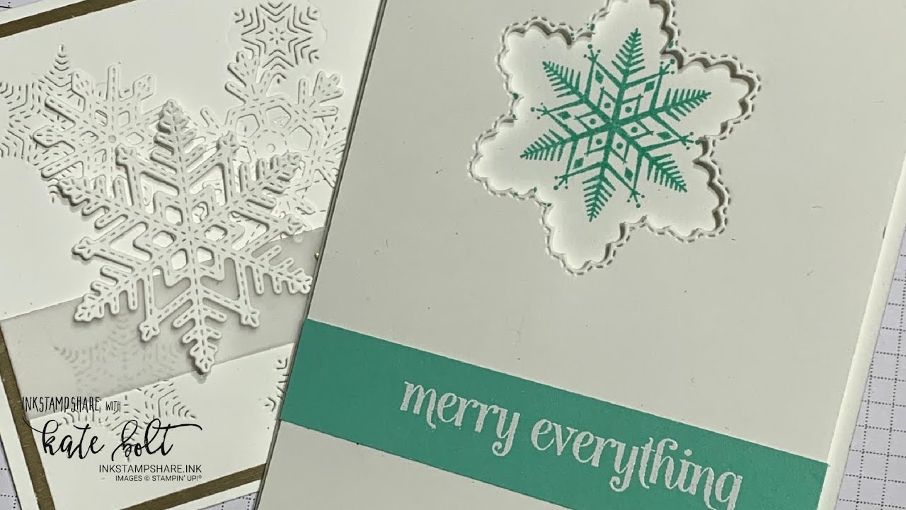 Live- Christmas Cards- Merry Snowflakes