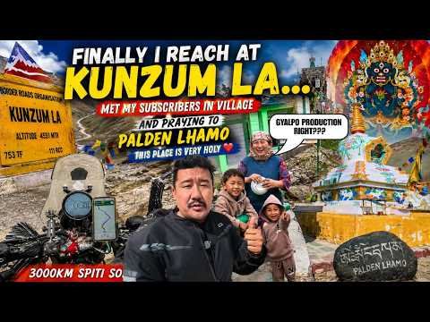 EPS 13 KUNZUM LA || HOLY PLACE || PALDEN LHAMO || SPITI CIRCUIT || SOLO RIDE || TIBETAN VLOGGER 2026
