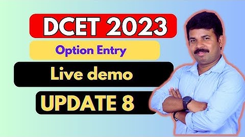 "Diploma DCET Option Entry Details 2023 | Step-by-Step Guide"