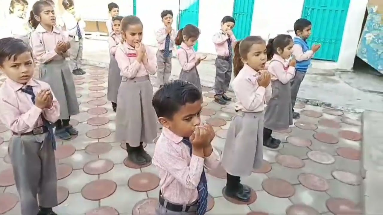 Morning Assembly... Playgroup Nursery Prep Allied School Kalabagh