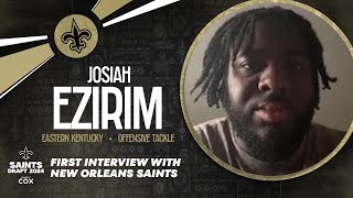 2024 NFL Draft: Josiah Ezirim's first interview with New Orleans Saints