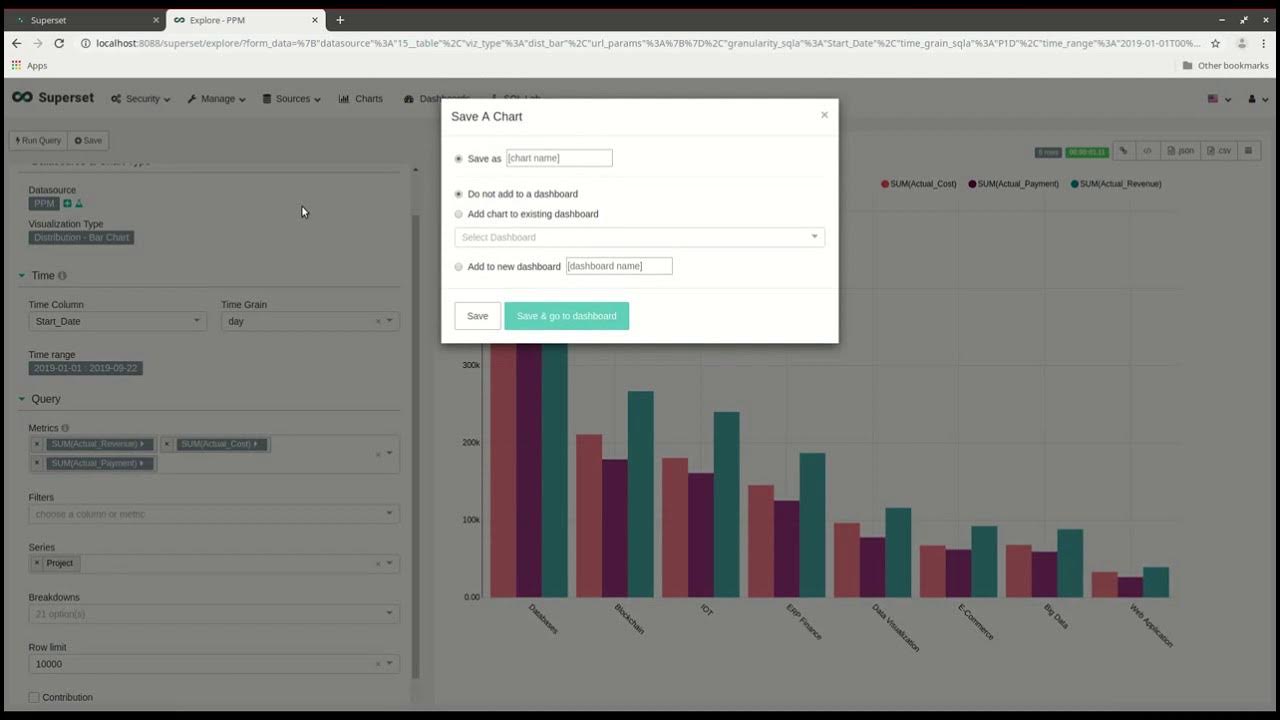 Apache SupersetPortfolio & Project Management DashboardVisualize