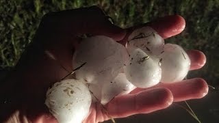 Full Length Leesville, Tx Hail Storm Video - April 12, 2016