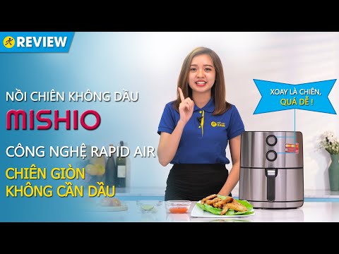 Video Nồi chiên không dầu Mishio MK-199 5L