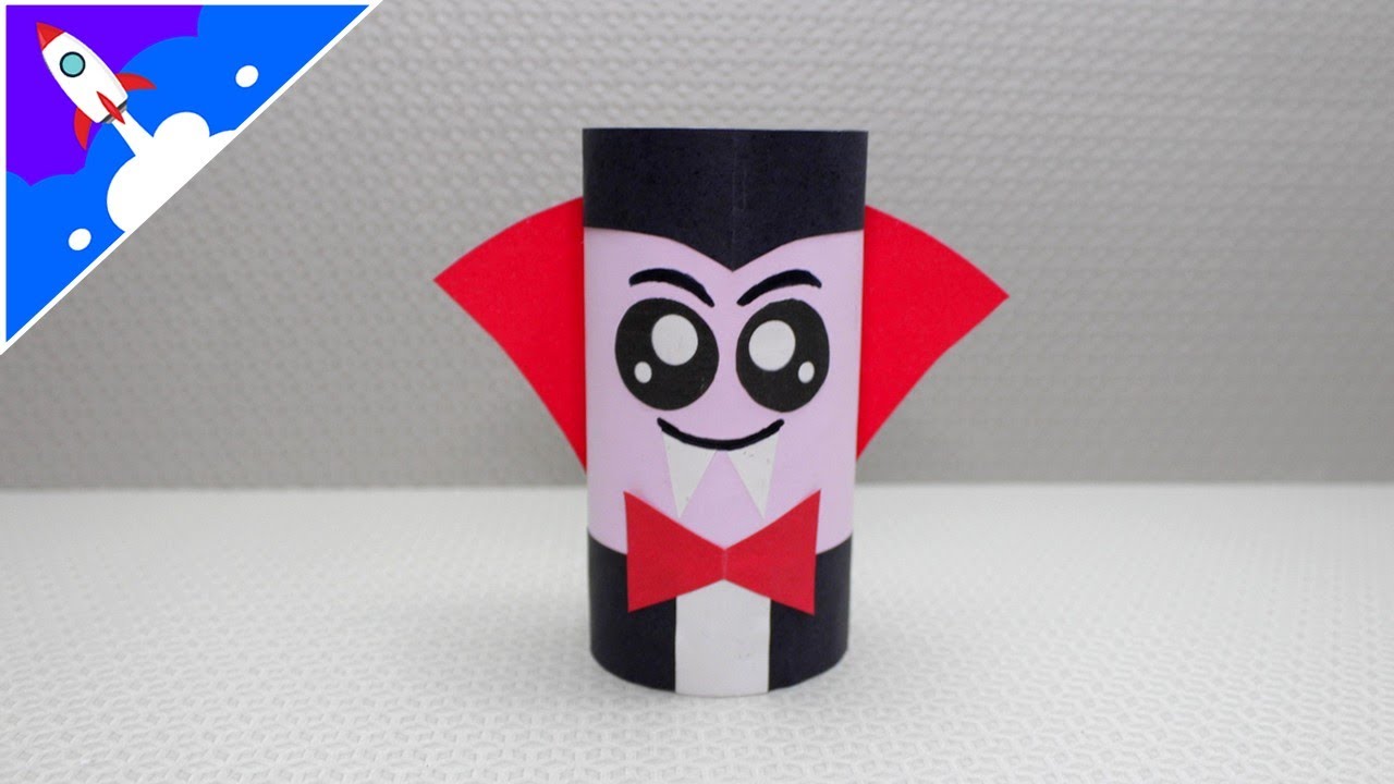 Como fazer um vampiro de papel YouTube