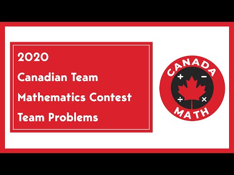 2020, Canadian Team Mathematics Contest 